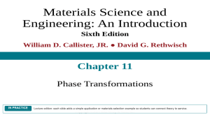 Materials Science & Engineering: Phase Transformations
