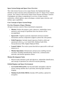 Space System Design & Space Force Overview