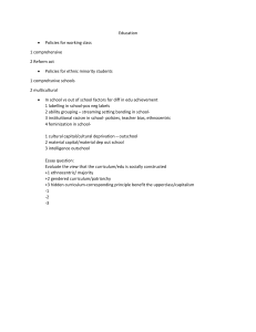 Education: Sociology Study Guide