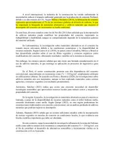 Resina de Schinus molle en concreto: estudio de resistencia