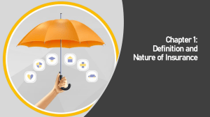 Chapter 1: Definition and Nature of Insurance