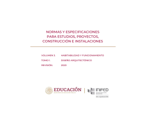 Normas para Dise&ntilde;o de Instalaciones Educativas (2020)