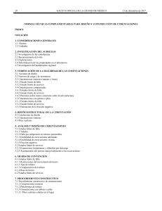Normas T&eacute;cnicas Complementarias para Dise&ntilde;o y Construcci&oacute;n de Cimentaciones