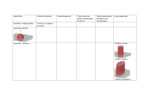Superficies en Geometr&iacute;a Anal&iacute;tica: Ecuaciones y Tipos
