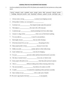 Grammar and Reading Practice Worksheet