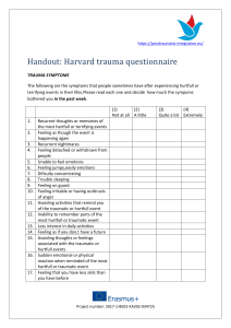 Harvard Trauma Questionnaire Handout