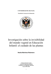 Investigaci&oacute;n sobre la invisibilidad del mundo vegetal en Educaci&oacute;n Infantil