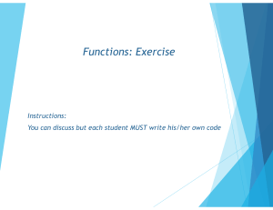Functions Exercise: Programming Assignment with Arithmetic Operations