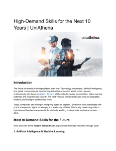 High-Demand Skills for the Next 10 Years
