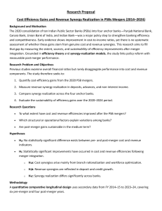 Research Proposal: PSB Mergers Cost Efficiency & Revenue Synergy (2014-2024)