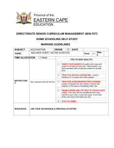 Grade 10 Accounting Marking Guidelines: Balance Sheet & Ratios