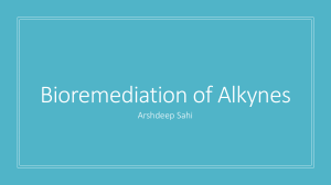 Bioremediation of Alkynes