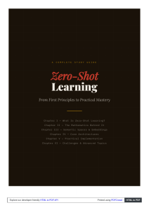 Zero-Shot Learning: A Complete Study Guide