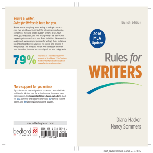 Rules for Writers 8th Edition: College Writing Handbook