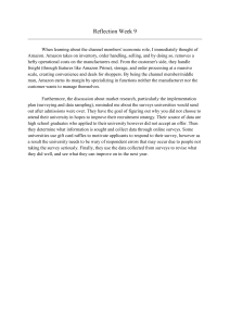 Reflection Week 9: Channel Members & Market Research