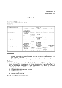 Tarea 04: Ciclo de Rankine - Termodin&aacute;mica