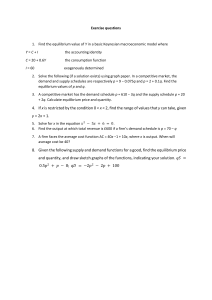 Economics & Math Exercise Questions