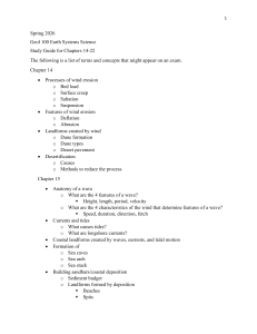 Geol 100 Study Guide: Chapters 14-22