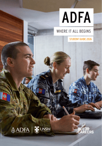 ADFA 2026 Student Guide: Degrees & Military Training