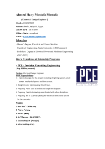 Ahmed Hany Mostafa Mostafa - Electrical Design Engineer Resume