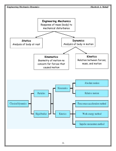 Engineering Mechanics Dynamics: Kinematics of Particles