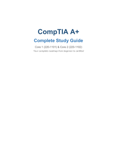 CompTIA A+ Complete Study Guide (220-1101 & 220-1102)