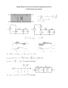 Electrical Energy Fundamentals Midterm Exam