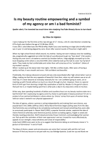 Beauty Routine & Feminism: Empowering Choice or Patriarchal Pressure?