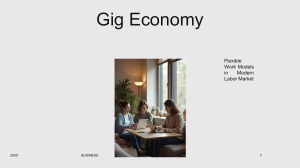 Gig Economy: Flexible Work Models in Modern Labor Market