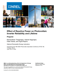 Effect of Reactive Power on PV Inverter Reliability & Lifetime