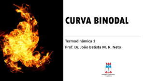 Curva Binodal: Trabalho de Termodin&acirc;mica 1 com Equa&ccedil;&atilde;o de Peng-Robinson