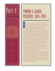 Toward a Global Presence: 1870-1920 US History