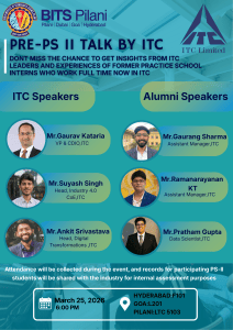 ITC Pre-PS II Talk: Insights from Leaders & Alumni