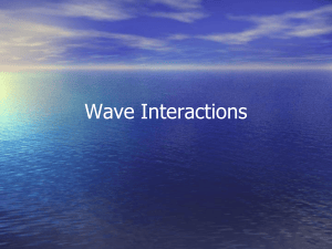 Wave Interactions Worksheet: Reflection, Diffraction, Refraction