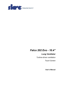 Falco 202 Evo 10.4" Lung Ventilator User Manual