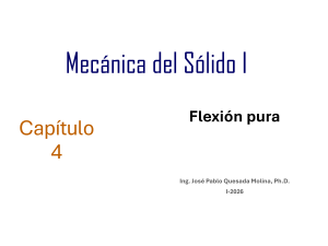 Cap&iacute;tulo 4: Flexi&oacute;n Pura en Mec&aacute;nica del S&oacute;lido I