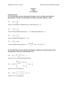 OpenStax Calculus Vol 1: Continuity Solutions