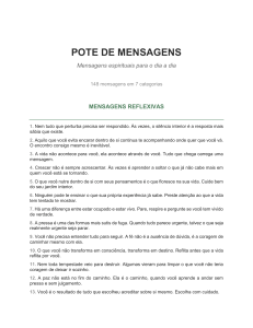 Pote de Mensagens: 148 Mensagens Espirituais para o Dia a Dia