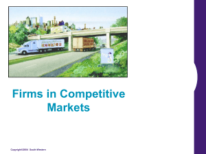 Firms in Competitive Markets: Microeconomics Textbook