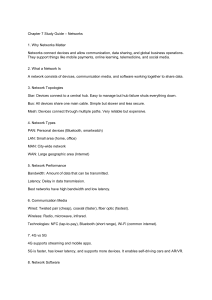 Chapter 7 Study Guide: Networks
