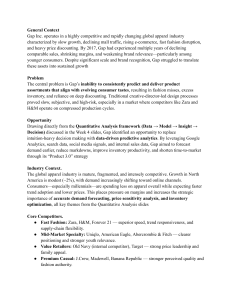 Gap Inc. Product 3.0: Data-Driven Strategy Case Study