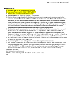 Data Centre Energy Efficiency Task List