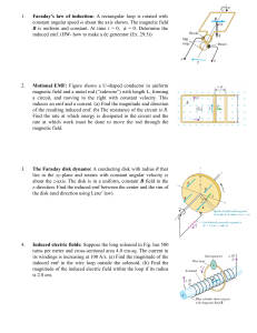 Electromagnetic Induction Physics Problems