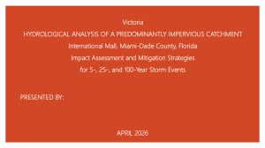 Hydrological Analysis of Impervious Catchment: Storm Impact & Mitigation