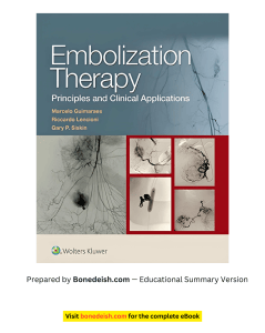 Embolization Therapy: Principles & Clinical Applications