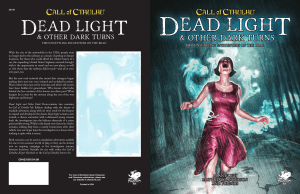 Dead Light & Other Dark Turns: Call of Cthulhu Scenarios