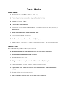 Art Chapter 5 Review: Shapes, Forms, Space, Perspective