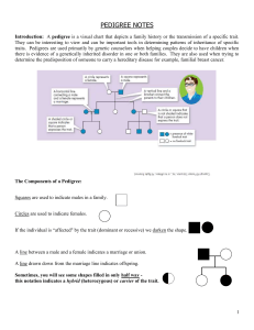 Pedigree Notes: Genetic Inheritance Analysis