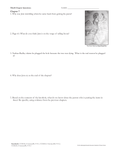 To Kill a Mockingbird Chapter 7 Questions
