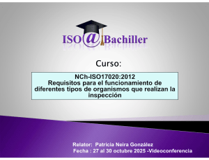 Curso NCh-ISO17020:2012 para Organismos de Inspecci&oacute;n